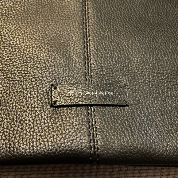 T. Tahari Pebbled Leather Soho Tote - Picture 6 of 11